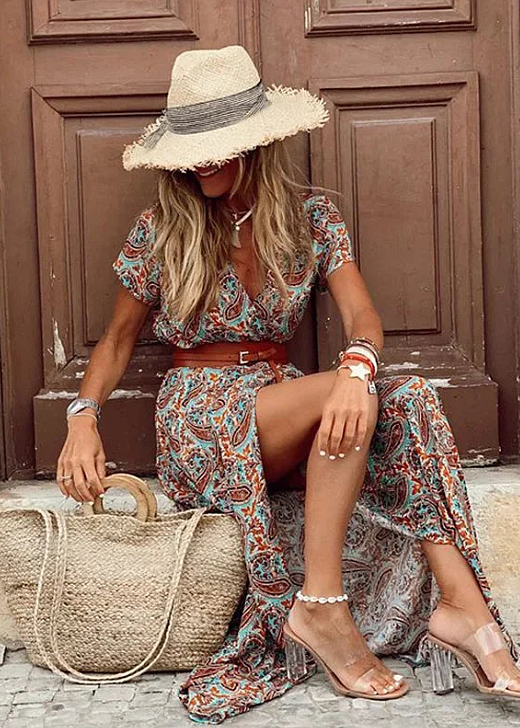 Eva - Vzdušné maxi šaty boho